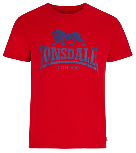 CAMISETA LONSDALE LOGO ROJA